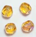 Glas-Schliffperle 3mm topas irisierend