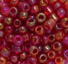 Rocailles 4mm transparent weinrot