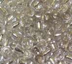 Rocailles 4mm mit Silbereinzug silber