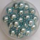 Renaissance Glaswachsperlen 8mm hellblau Wachsperlen Perlen Schmuckperlen