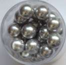 Renaissance Glaswachsperlen 10mm silbergrau Wachsperlen Perlen Schmuckperlen