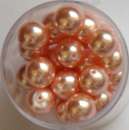 Renaissance Glaswachsperlen 12mm muschelrosa Wachsperlen Perlen Schmuckperlen
