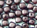Renaissance-Würfel 4,5x5mm nougat Wachsperlen Perlen Schmuckperlen