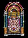 Sequin Art Orange Paillettenbilder Musikbox 1515