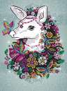 Sequin-Art Paillettenbilder Hirschkuh 1811