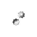 Perlenkappel 4mm silber 70 Stück im SB-Beutel