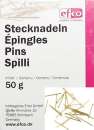 Stecknadeln 10mm messing,  50g