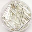 Glasstifte 15mm silber, 13g in Dose