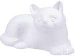 Styropor Figur Katze liegend 11x18cm 802-108
