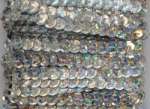 Paillettenband gew. 6mm Hologramm silber