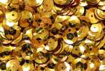 Pailletten 6mm gewölbt gold, 6g Dose