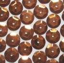 Pailletten gewölbt 6mm bronze 3500 Stück in SB-Box
