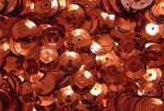 Pailletten gewölbt 6mm kupfer 3500 Stück in SB-Box