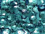 Pailletten 6mm gewölbt hellblau, 6g Dose