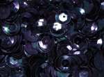 Pailletten 6mm gewölbt schwarz metallic, 6g Dose