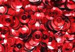 Pailletten 6mm gewölbt rot, 6g Dose
