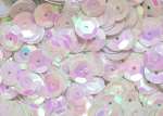 Pailletten 6mm gewölbt weiß irisierend, 6g Dose