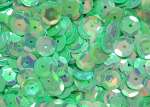 Pailletten 6mm gewölbt mint irisierend, 6g Dose