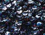 Pailletten 6mm gewölbt aubergine hologramm, 6g Dose