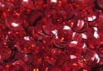 Pailletten 6mm gewölbt kirsch hologramm, 6g Dose