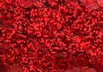 Pailletten 8mm flach rot hologramm
