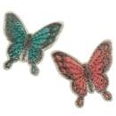 Stickmotiv Schmetterling zum Aufbügeln 5x5cm