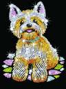 Sequin-Art Original Paillettenbilder Westie Bastelset