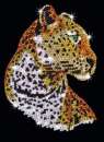 Sequin-Art Original Paillettenbilder Leopard 1208